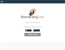 Tablet Screenshot of boomerangcast.com